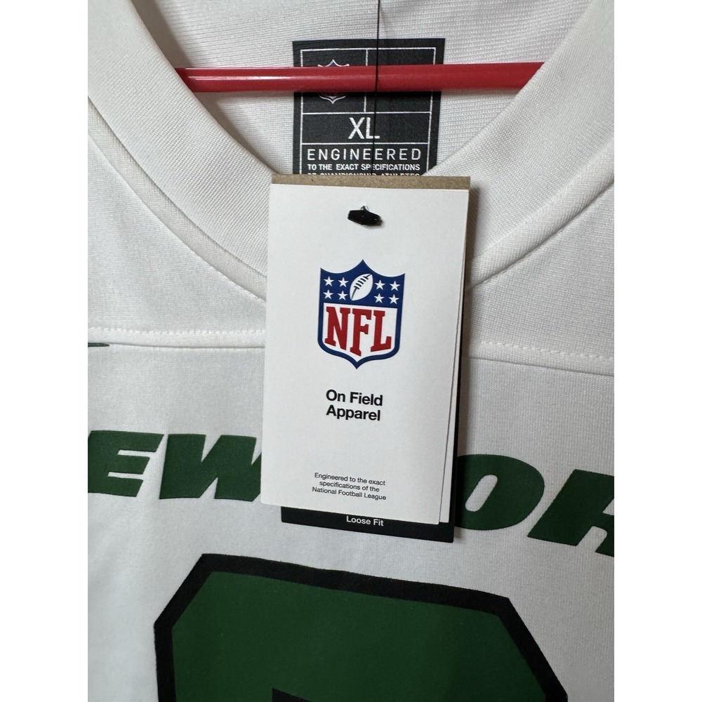 New Men's New York Jets Aaron Rodgers White Nike Game Jersey Size XL Retail $130 - Picture 8 of 10